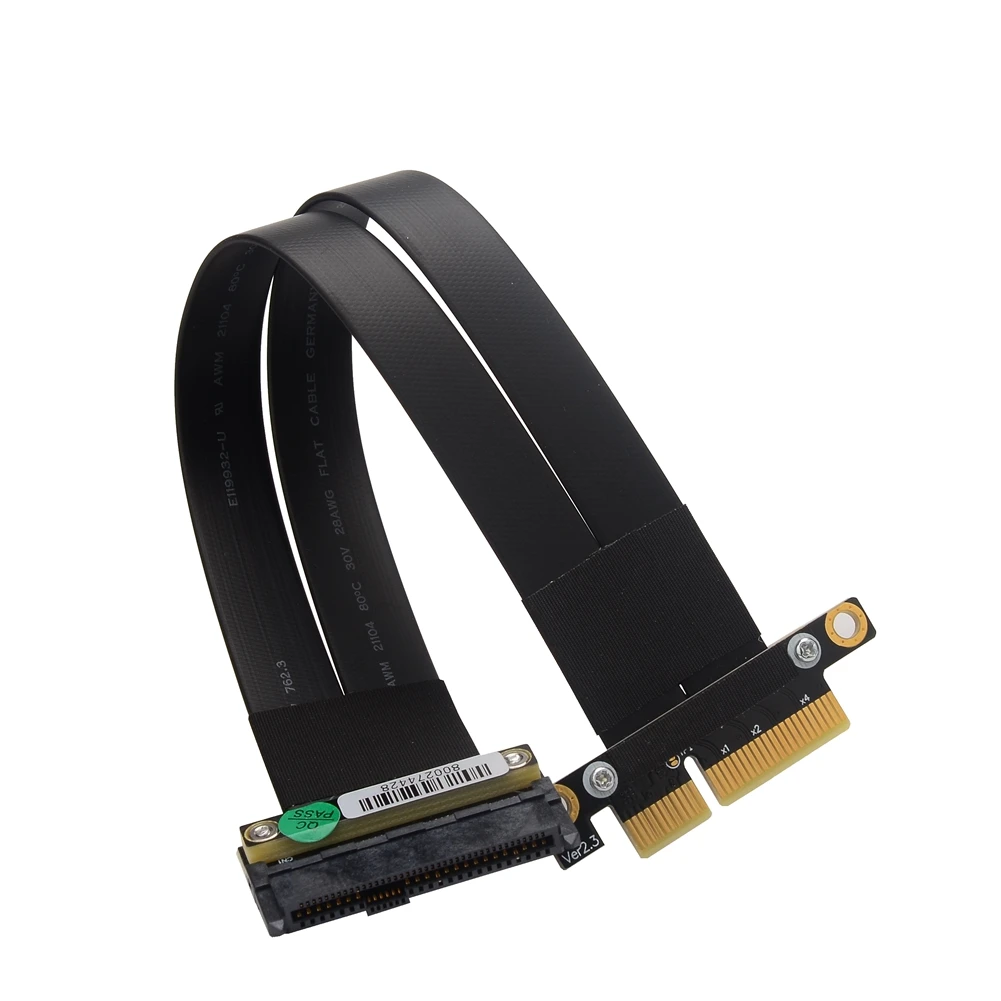 U.2 NVMe SSD PCI E 3 0 X4 SFF 8639 PCIe Чиа горно Удлинительный кабель для передачи данных высока