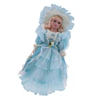 40 см, фарфоровая кукла, фигурки викторианской леди с деревянной подставкой, коллекции для взрослых