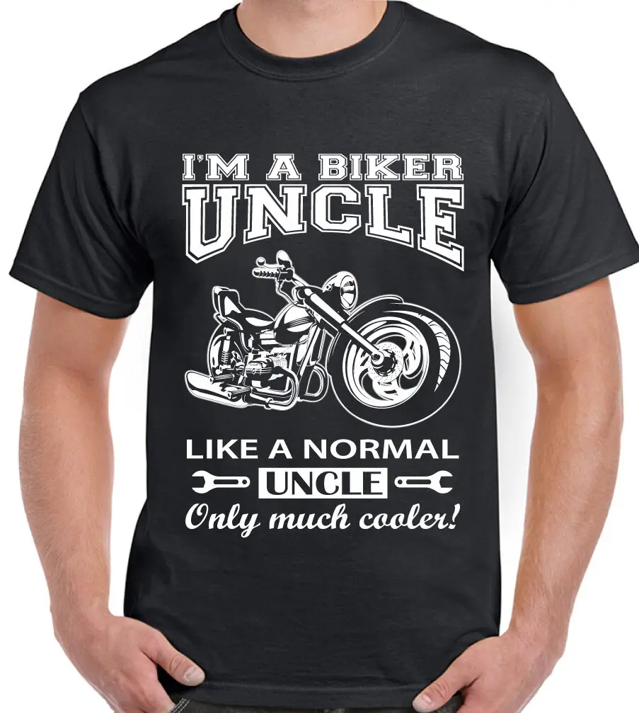 Футболка мужская с забавным принтом Я Байкер|Мужские футболки| |