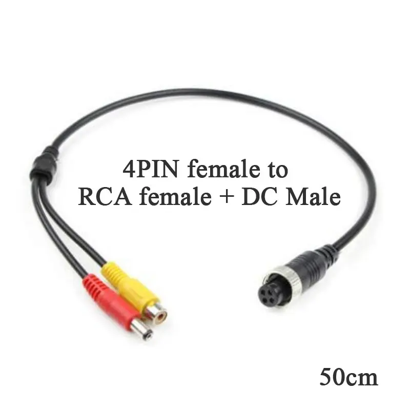 4 контактный разъем RCA Женский кабель M12 4PIN противоударный Водонепроницаемый