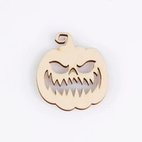 pumpkin shape mascot laser cut christmas decorations silhouette blank unpainted 25 pieces wooden shape 0967