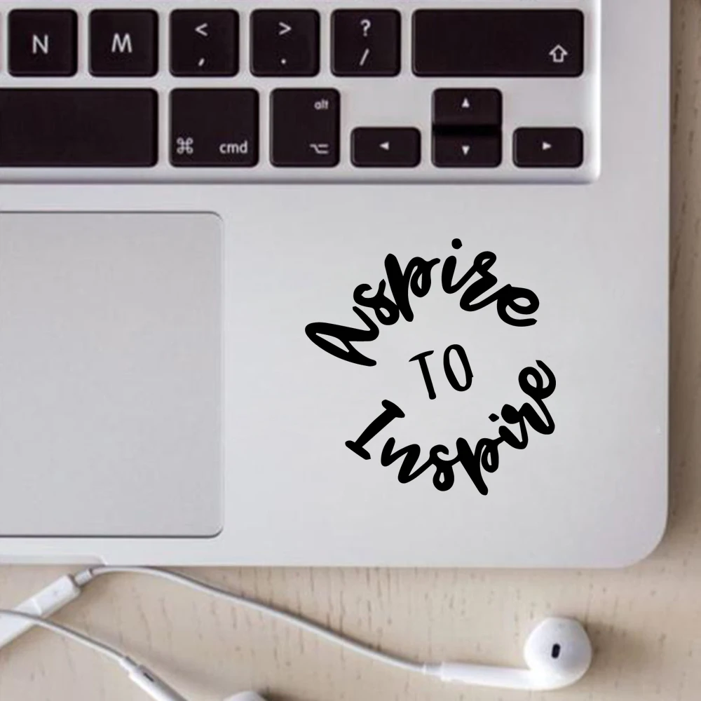 

Забавный Inspire Виниловая наклейка для ноутбука, частичный стикер, наклейка из ПВХ, Виниловая наклейка для поверхности ноутбука, Pro, украшение ...