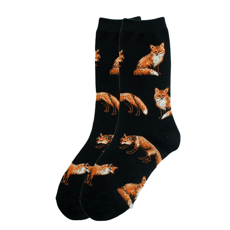 2021 Hot Popular Pet Animal Dog Cotton Casual Socks Women Men Streetwear Funny White Black Socks Short Happy Socks Dropshopping