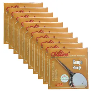 10Sets Alice Banjo Strings Coated Copper Alloy Wound DBGCG 5 Strings Set AJ05