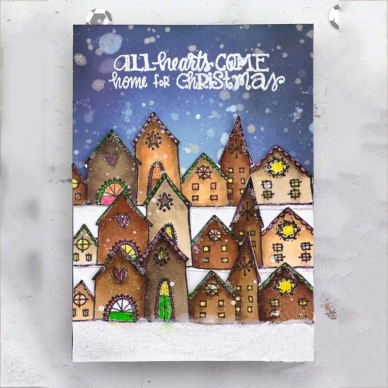 CH нордический город прозрачный силиконовый штамп печать себя Скрапбукинг альбом