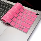 Чехол для клавиатуры 2021 США для Macbook Pro 13 A2337 A2338 M1 11 Pro 13 16 Touch Bar ID Retina цветная силиконовая защитная наклейка из ТПУ