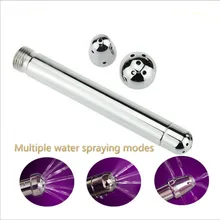 Anal Douche Shower Cleaning Enemator Enema Metal Anal Cleaner Butt Plugs Tap Sex Toys Tool 3 Styles Head