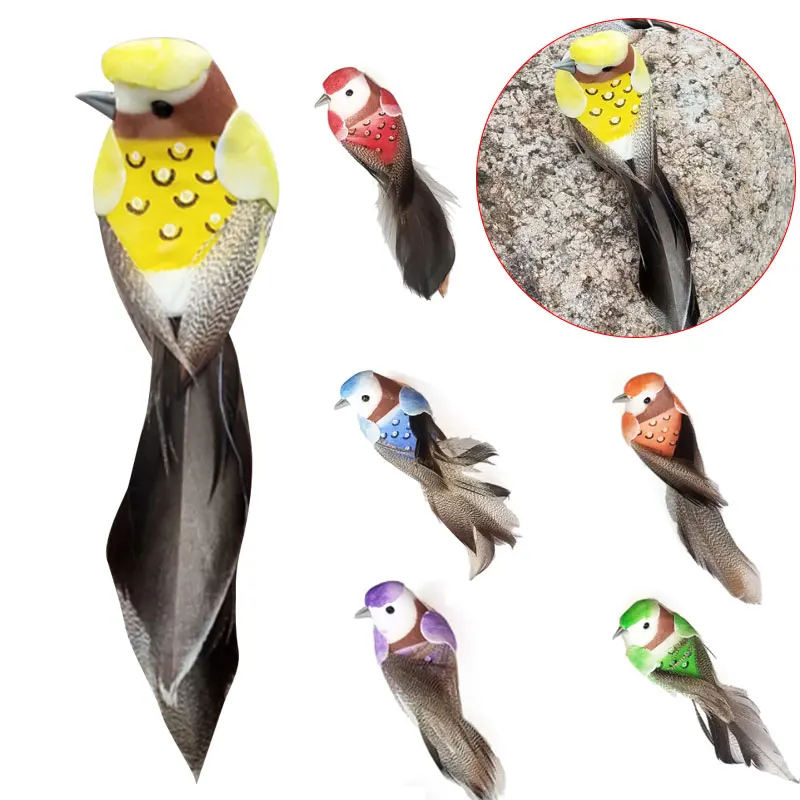 Птица домашняя лужайка имитация птицы декоративная фигурка реалистичные