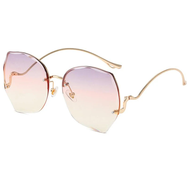 

Irregular Metal Frame Sunglasses Women's Sunglasses Design Fashion Lady Sunglasses Vintage Alloy Classic Glasses Men Sunglasses