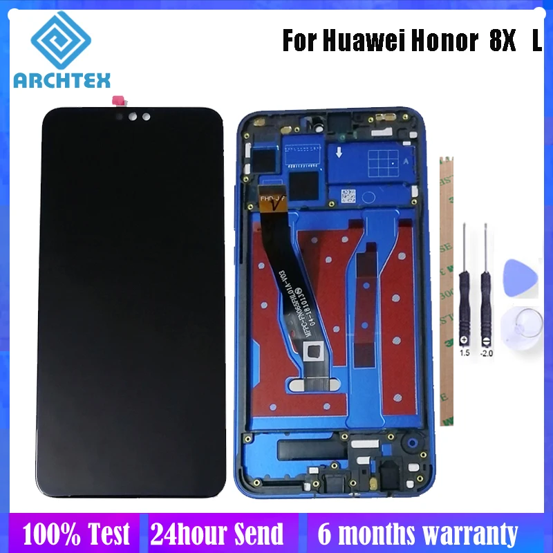 ЖК дисплей 6 5 дюйма для Huawei Honor 8X JSN AL00 L22 + сенсорный экран с рамкой дигитайзер в