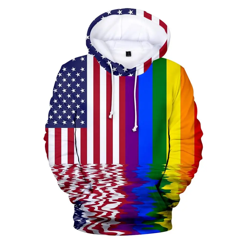 

Spring Fall 3D hoodie LGBT Love Hoodies Men Women Hip hop Sportswear 3D Print Clothes for men Casual streetwear Hoodies Tops