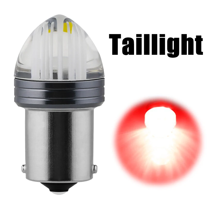 

2Pcs Car Brake Light Turn Signal Bulb Auto Backup Reverse Lamp Red 1156 P21W LED Bulbs for 7506 P21/5W BAY15D 1157 BA15S LED