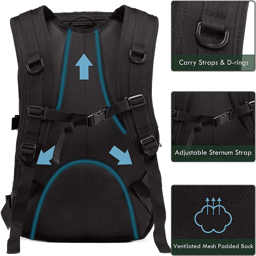 Военный Рюкзак армейский Тактический Molle мужская спортивная сумка для