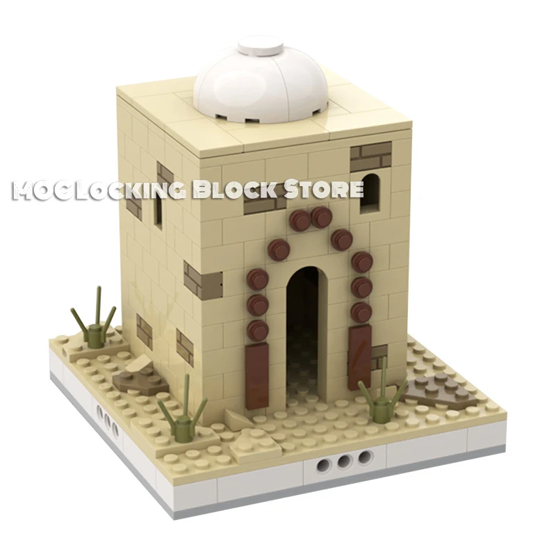 

MOC-33390 Desert House #7 Modular Desert village Diy Street View Building Blocks Creator Architecture Collection Blocks Toy