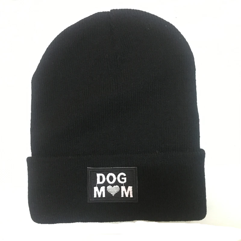 Подгонянные вязанные собачьи бирки для мамы женская кепка зимние дышащие
