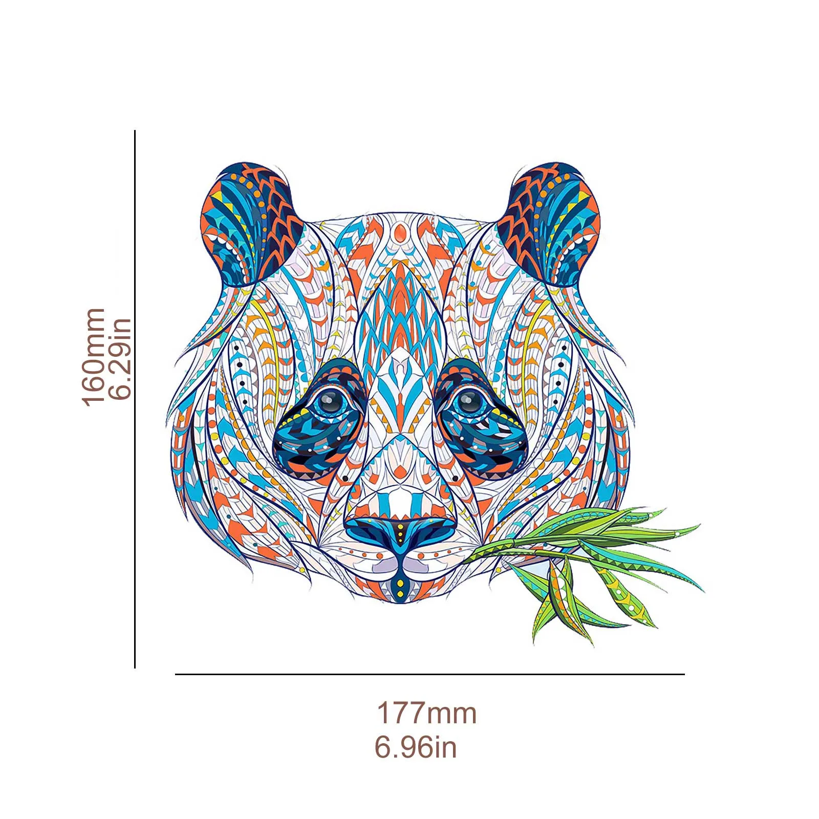 

Building Block Puzzle Quality Wooden Panda Pattern Puzzle Adult Children Gift Parent-child Interactive Educational Toys