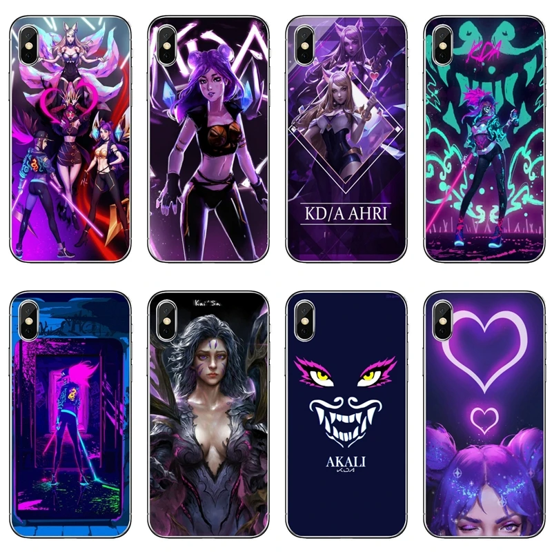 KDA akali ahri evelynn kai'sa мягкий чехол для Samsung Galaxy M30 A70 A60 A50 A40 A30 A10 A9 A8 A6 J8 J4 J6 Prime Plus 2018 |