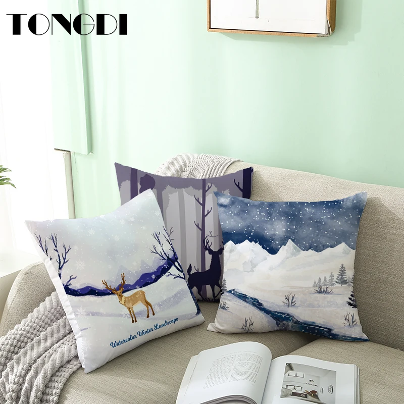 TONGDI искусственная кожа с принтом легкий бархатный высококачественный