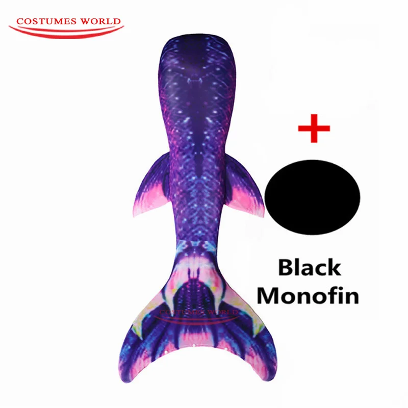 Купальный костюм Русалочки с моноластами для девочек Детский купальный хвостом