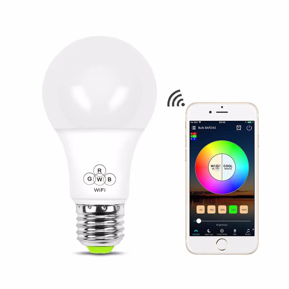 Умный Wi-Fi светильник, RGB пульт дистанционного управления, светодиодный светильник, поддержка Alexa, голосовое управление, дистанционное управление