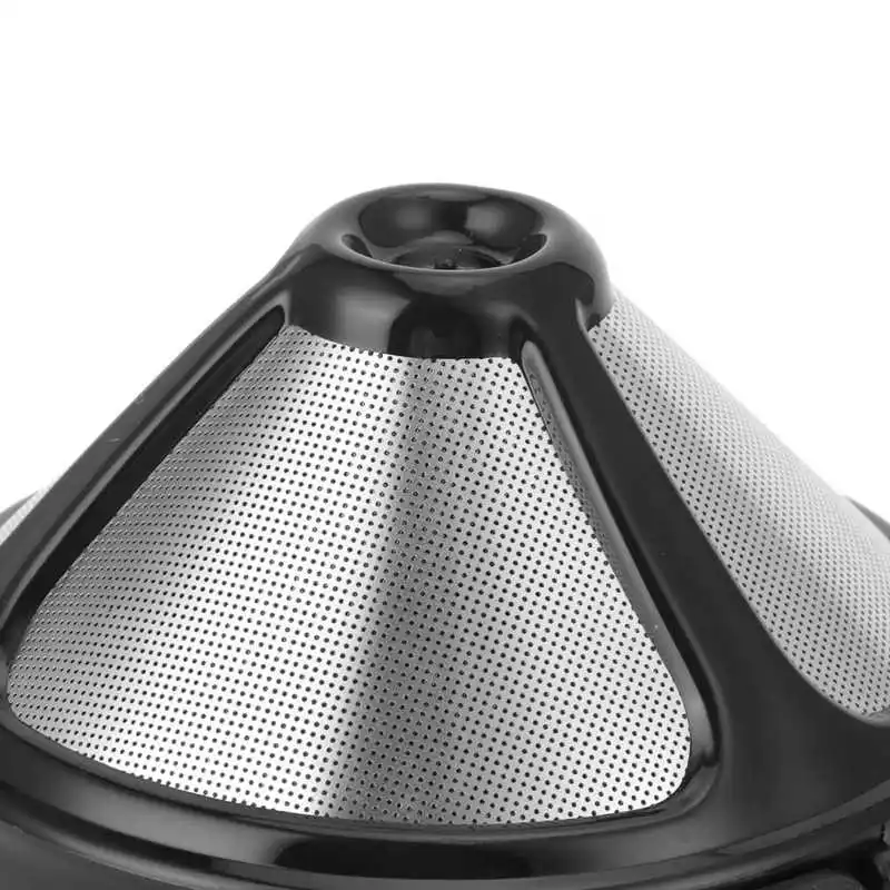 

Filtros De Agua Para el Hogar Filtro Agua 6cm Coffee Filter Stainless Steel Cone-Shape Foldable Reusable Coffee Dripper