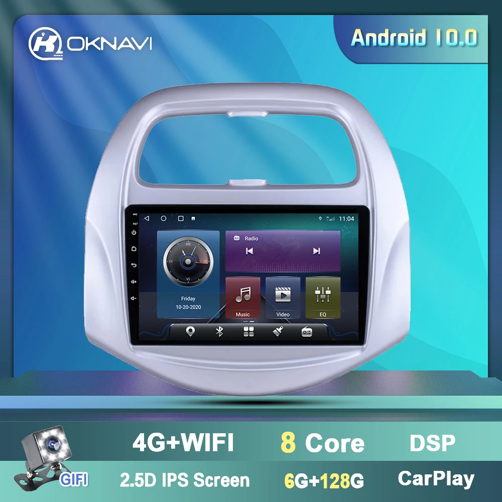 OKNAVI новейший Android 9 0 автомобильные аксессуары видео плеер для Chevrolet SPARK/Beat 2019
