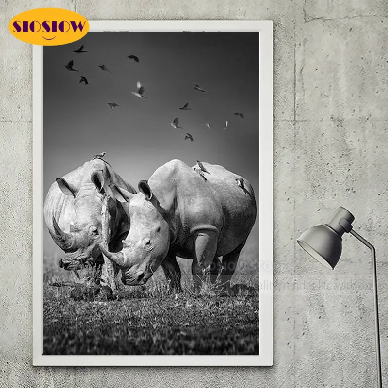 5D черно-белая алмазная живопись со стразами полная выкладка квадратная Мозаика