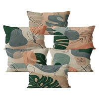 cushion cover plant linen colorful throw pillow case car decor home decoration 30x50 abstract decorative pillowcase