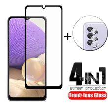 4-in-1 For Samsung Galaxy A32 Glass For Samsung A32 Tempered Glass Screen Protector For Samsung A02S A51 A71 A12 A32 Lens Glass
