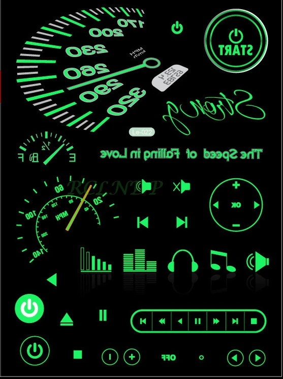 Водостойкая Временная тату наклейка светящаяся подсветка наклейки флэш