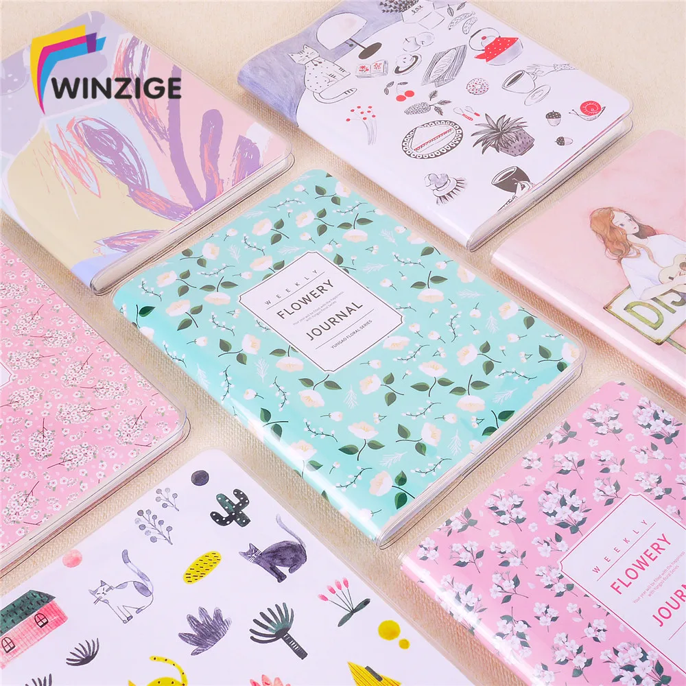 Winzige A6/A7 Еженедельный план милый блокнот водонепроницаемый год Filofax творческие внутренние страницы Kawaii планировщик журнал органайзера