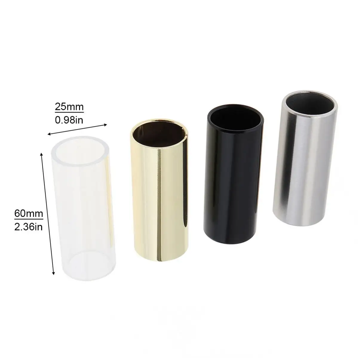 Набор слайдов для гитары 15 шт./лот слайды из нержавеющей стали целлулоидные