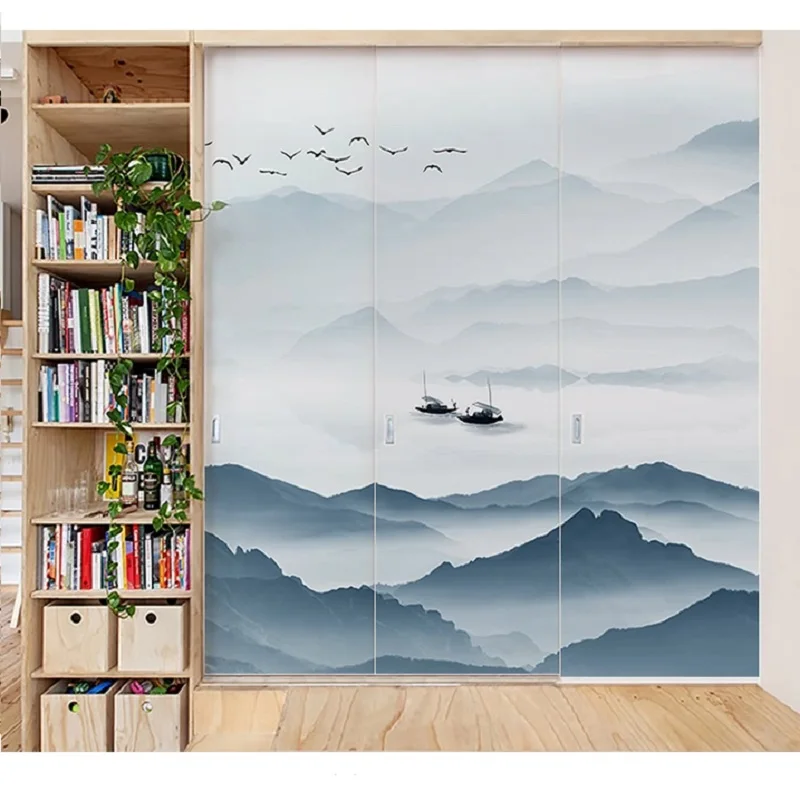 Оконная пленка индивидуального размера статическая липкая краска в китайском