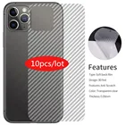 10 шт., прозрачная защитная пленка из углеродного волокна для IPhone 13 12 11 Pro Max 6s 7 8Plus