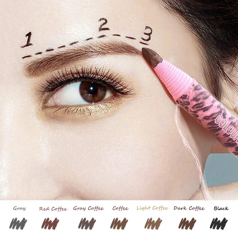 1 шт. Водонепроницаемый хна для бровей карандаш легкообрабатываемая резанием