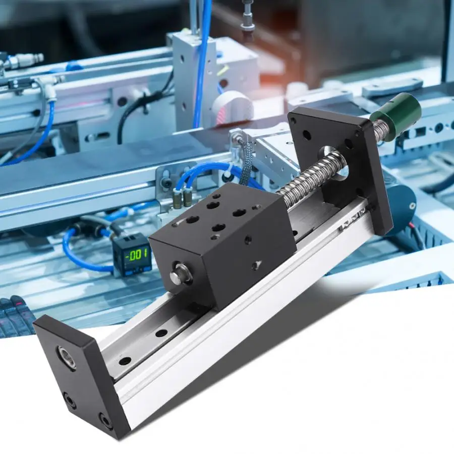 Линейная направляющая из алюминиевого сплава шариковый винт стол движения 500 мм