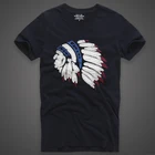 Футболка мужская летняя с вышивкой, 100% хлопок, круглый вырез, короткий рукав