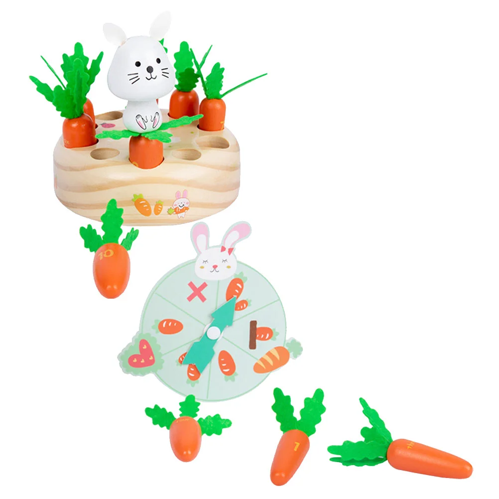 

1 Set Funny Rabbit Pulling Radish Simulated Pulling Carrot Plaything Kid
