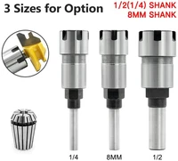 1pc 14 8mm 12 router bit extension rod converter with collet extension chuck engraving machine accessories