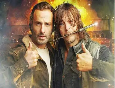 

Full Square&round diamond 5D DIY diamond painting "The Walking Dead" 3D embroidery cross stitch mosaic painting decoration