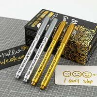 premium metallic markers pens waterproof permanent paint craftwork pen gold and silver for rock painting diy art craft