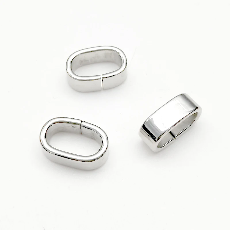 5 шт. бусины из нержавеющей стали с квадратным отверстием 12x6 мм