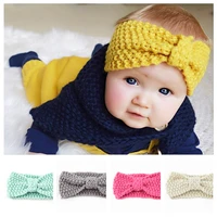 infant head warm head band headwear hair band cute baby headband knitted birthday gift for kids