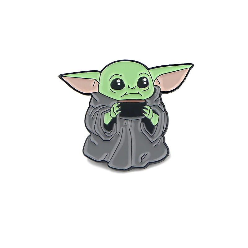 LT848 детские милые эмалированные булавки Звездные войны Yoda аксессуары для
