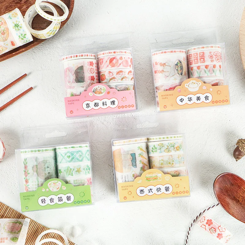 

24 PCS/LOT eat once a day series paper decorative tape masking tape washi tape