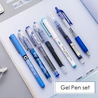 6pcs simplicity color gel pen set 0 5mm quick drying straight pen student office writing pens school stationery