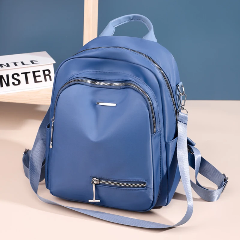 

Women Backpack 2021 New Fashion Crossbody Bags Waterproof Oxford Cloth Travel Organizer Bag Large Capacity Shoulder Handbag