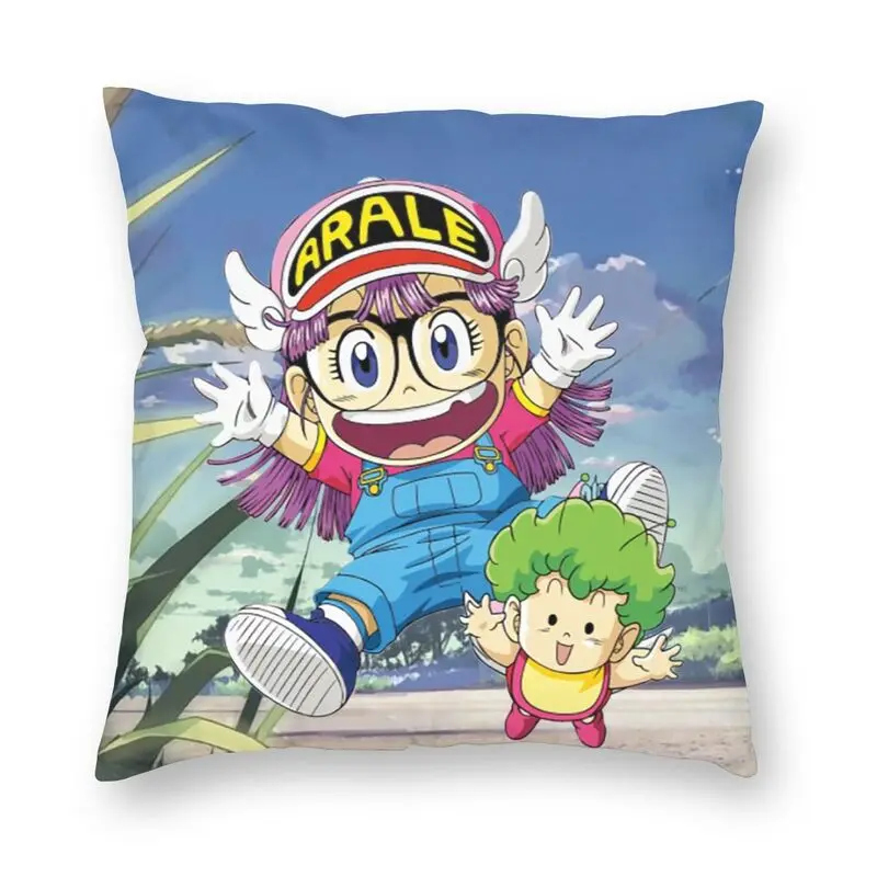 

Custom Arale Norimaki And Gatchan Pillow Case Home Decor 3D Double Side Printing Dr Slump Anime Cushion Cover for Car