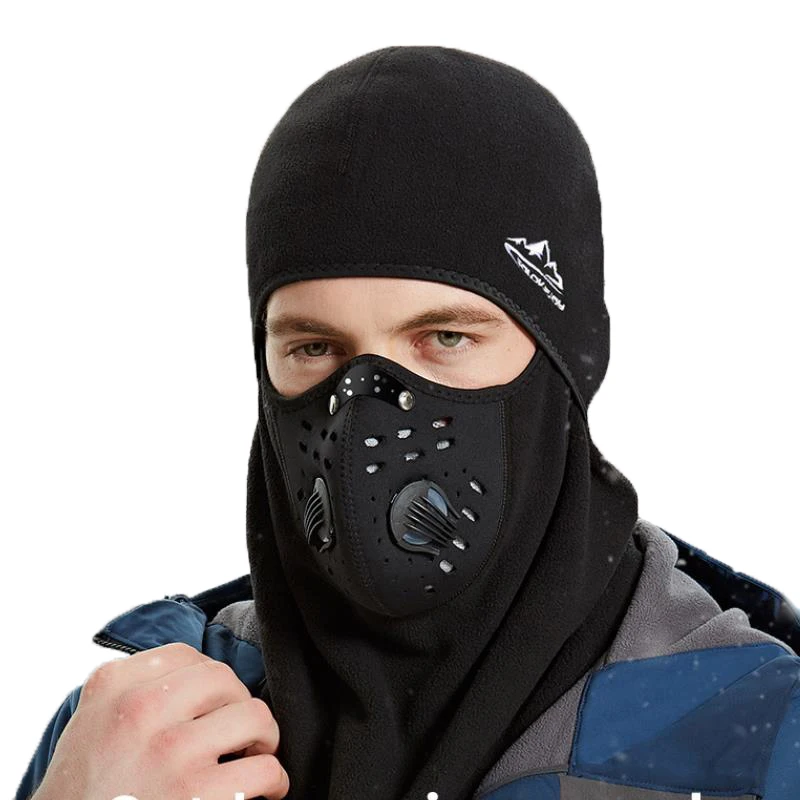 Зимняя велосипедная маска, флисовая маска на все лицо, теплая головная уборка, велосипедная Балаклава, спортивная Лыжная зимняя шапка, голо...