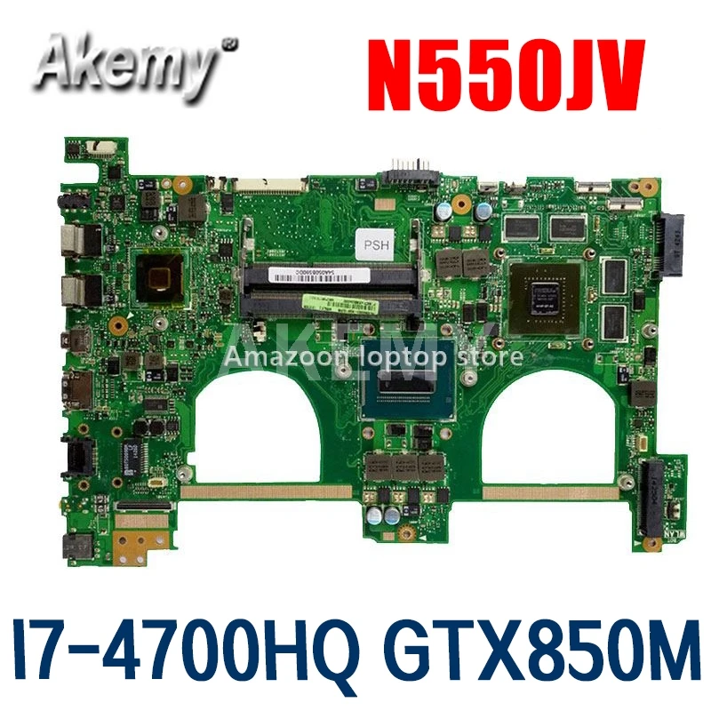 

Amazoon I7-4700HQ GTX850M 4GB N550JK Laptop motherboard For Asus N550J N550JK N550JV Q550JV mainboard N550JX Motherboard